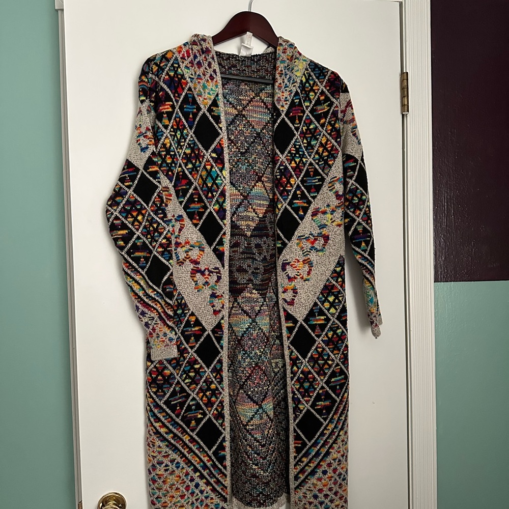 Colorful Geometric Women's Cardigan
